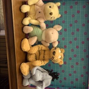 Vintage Disney Pastel Winnie The Pooh beanies.